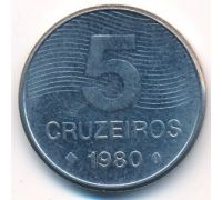 5 крузейро 1980 год Бразилия