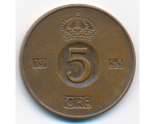5 эре 1953 год Швеция
