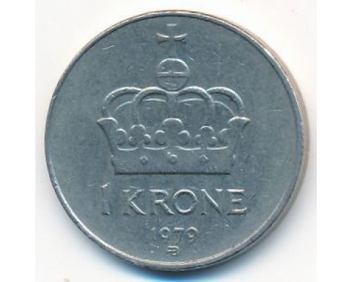 1 крона 1979 год Норвегия