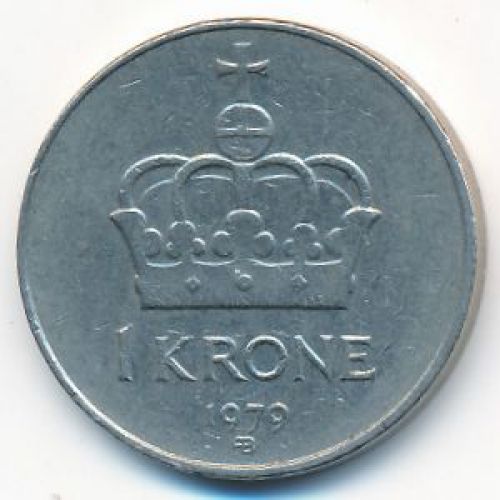 1 крона 1979 год Норвегия