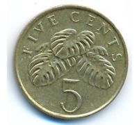5 центов 1995 год Сингапур