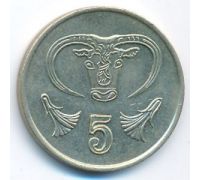 5 центов 1990 год Кипр