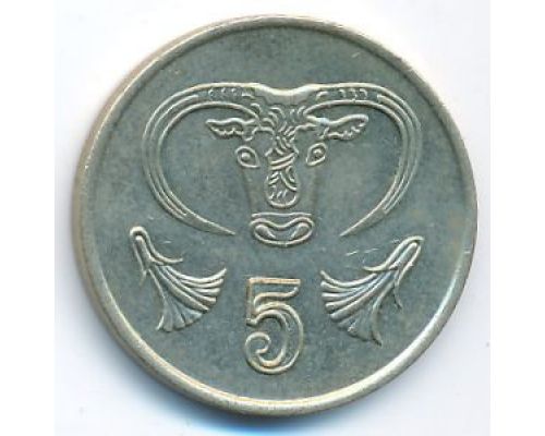 5 центов 1990 год Кипр