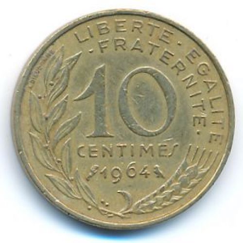 10 сентим 1972 год Франция