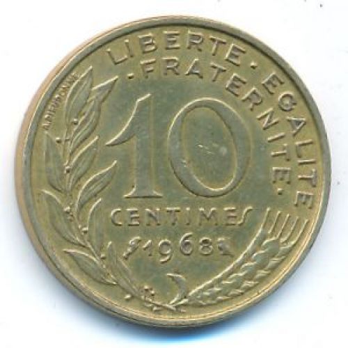 10 сентим 1968 год Франция
