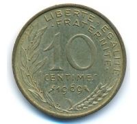 10 сентим 1969 год Франция