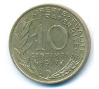 10 сентим 1977 год Франция