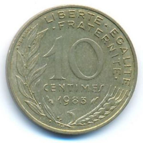 10 сентим 1973 год Франция