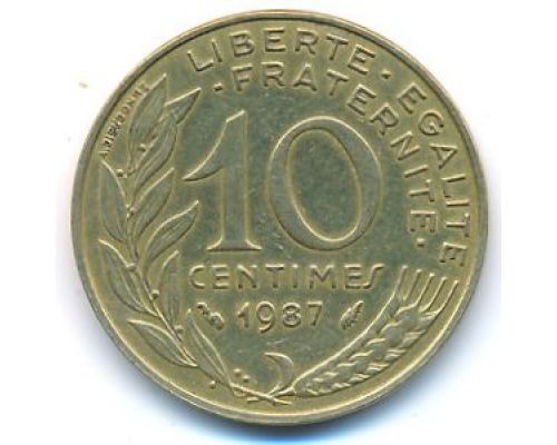 10 сентим 1987 год Франция
