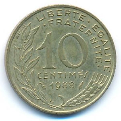10 сентим 1988 год Франция