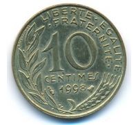10 сентим 1998 год Франция