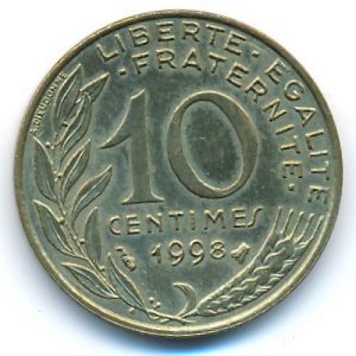 10 сентим 1998 год Франция