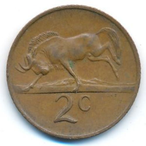 2 цента 1970 год ЮАР