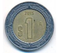 1 новый песо 2015 год Мексика