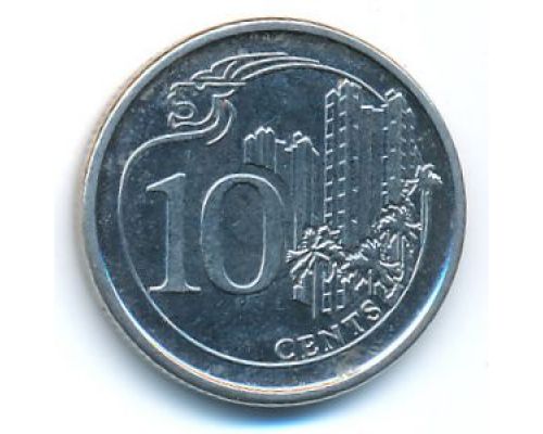 10 центов 2013 год Сингапур