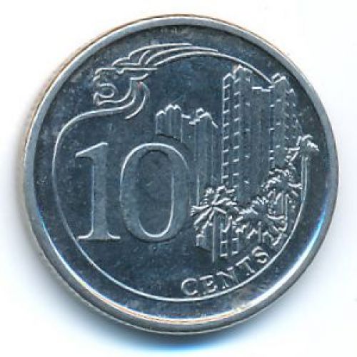 10 центов 2013 год Сингапур