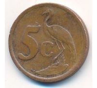 5 центов 2005 год ЮАР Журавль