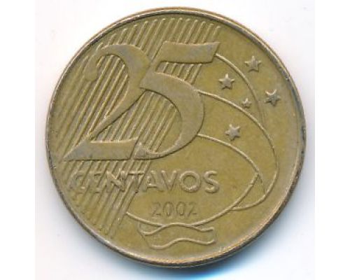 25 сентаво 2002 год Бразилия