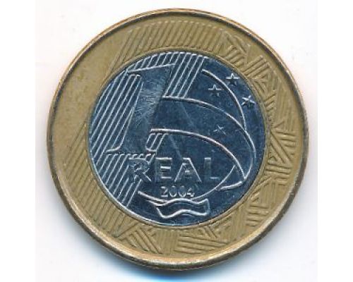 1 реал 2004 год Бразилия