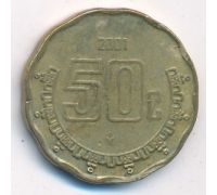 50 сентаво 2001 год Мексика