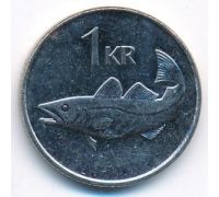 1 крона 2006 год Исландия Треска