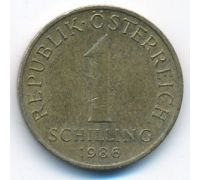 1 шиллинг 1986 год Австрия