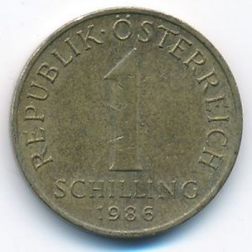1 шиллинг 1986 год Австрия