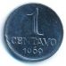 1 сентаво 1969 год Бразилия