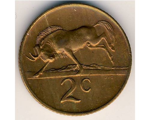 2 цента 1979 год ЮАР