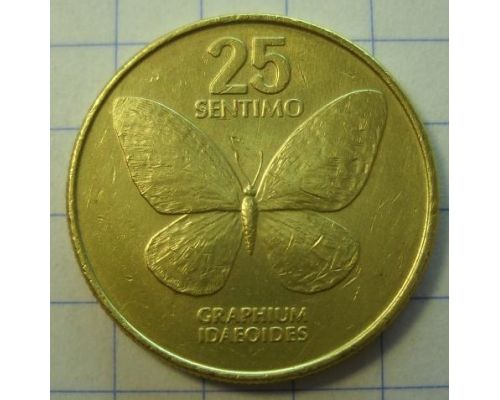 25 сентимо 1988 год Филиппины Бабочка
