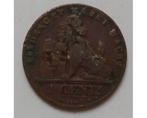 1 цент 1912 год Бельгия DER BELGEN