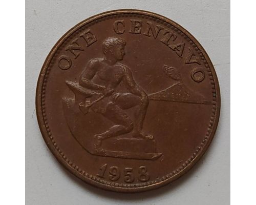 1 сентаво 1958 год Филиппины