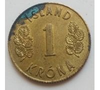 1 крона 1963 год Исландия
