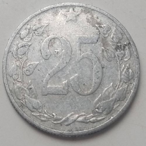 25 гелеров 1953 год Чехословакия Состояние F