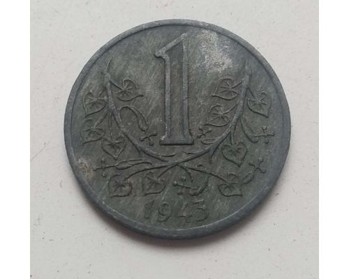 1 крона 1943 год Богемия и Моравия
