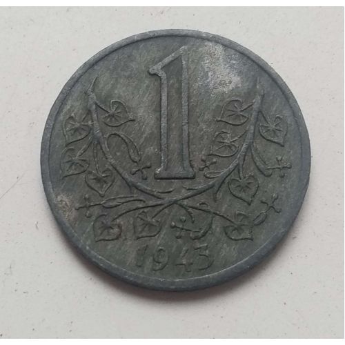 1 крона 1943 год Богемия и Моравия