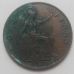 1 пенни 1936 год Великобритания one penny Георг V №4 Состояние VG