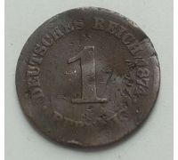 1 пфенниг 1874 год C Германия (Германская Империя) Состояние VG