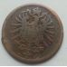 2 пфеннига 1875 год A Германия (Германская Империя) Состояние VG