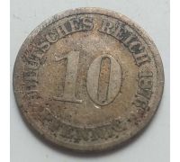 10 пфеннигов 1876 год Германия (Германская Империя) Состояние G
