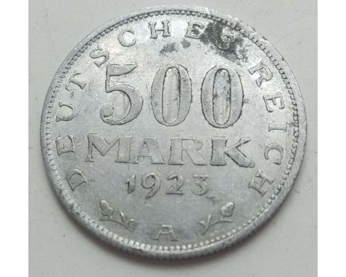 500 марок 1923 год A Германия Веймарская Республика Состояние VG