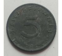 5 рейхспфеннигов 1942 D Германия Третий Рейх