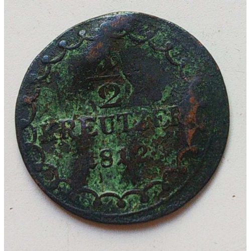 1/2 крейцера 1812 год Австрия S
