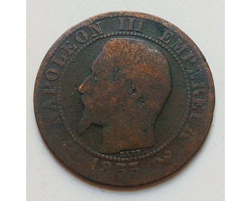 5 сентим 1855 год W Франция (сантим) Наполеон III