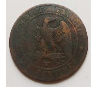 10 сентим 1856 год W Франция (сантим) Наполеон III