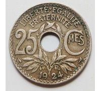 25 сентим 1924 год Франция (сантим)