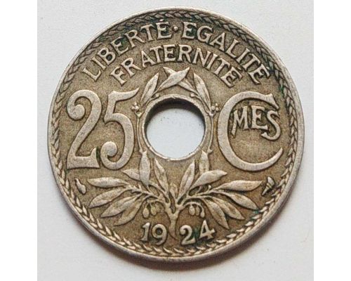 25 сентим 1924 год Франция (сантим)