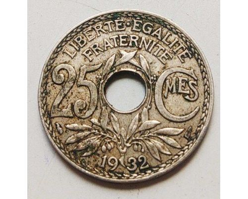 25 сентим 1932 год Франция (сантим)