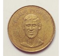 Жетон коллекционный футбол SHell Traum-elf 1969, футболист Klaus Fichtel