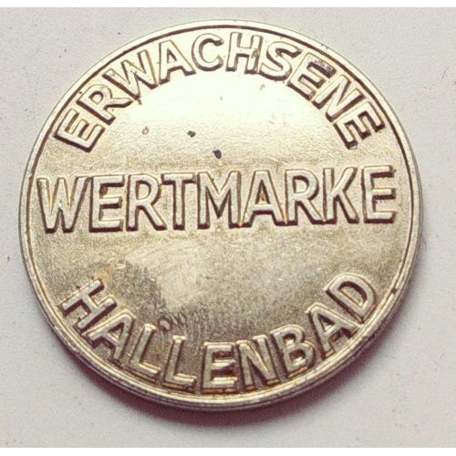 Жетон в бассейн Wertmarke Erwachsene Hallenbad Stadt Kempten Allgäu